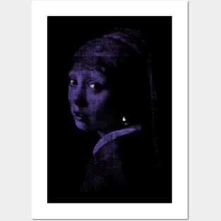 ghost Girl with a pearl earring (ultraviolet refined) halloween aesthetic Posters and Art